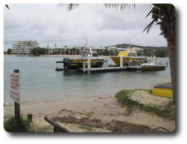 Coast guard wharf without jet boat