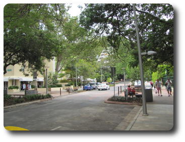 Quiet, tree lined street