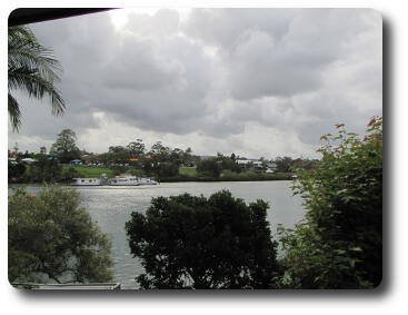 View over trees and river to Tewantin settlement