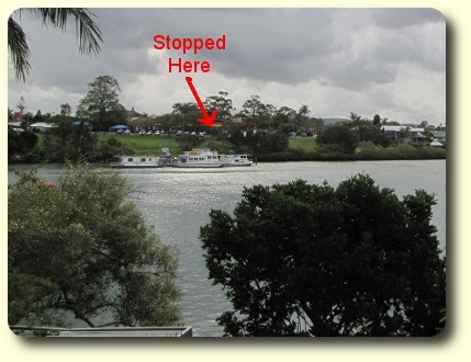 View across river from balcony