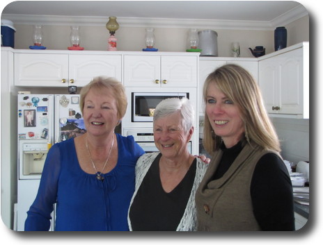 Three women in the kitchen