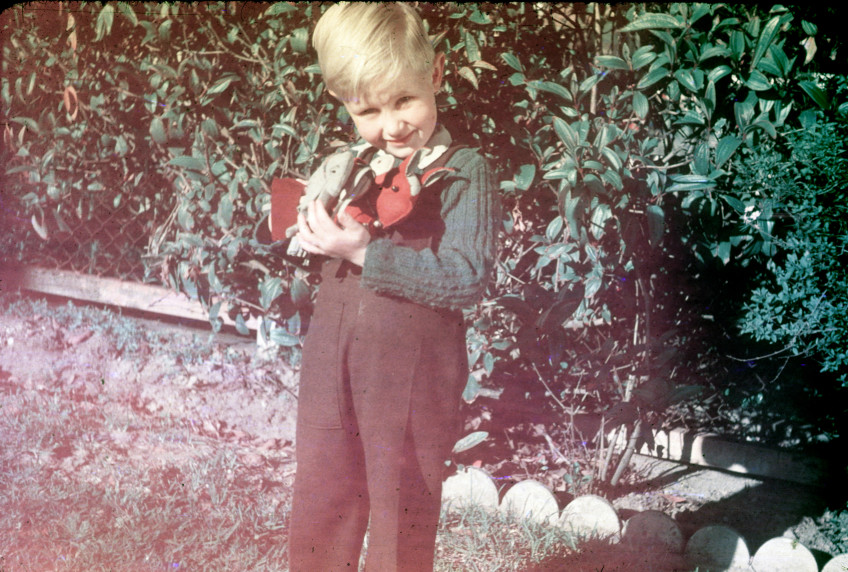 Lindsay at home (42 Darley Road, Bardwell Park), probably front yard