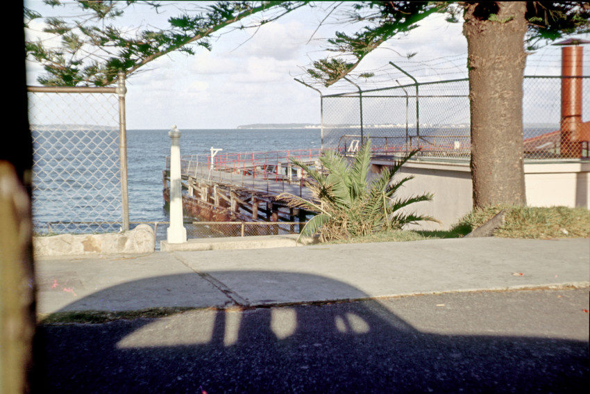 Old Brighton baths, looking out to Pacific Ocean from Grand Parade