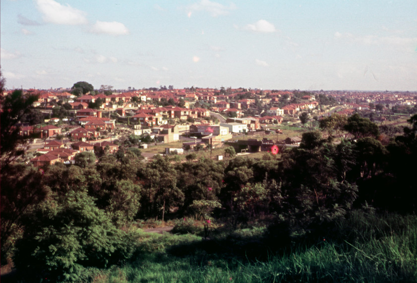 Bardwell Park shops, looking to Bexley North, from Sutton Avenue, Earlwood