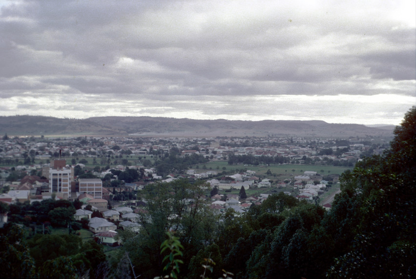 May holiday trip to QLD: Lismore, incuding hospital (tall building, left)