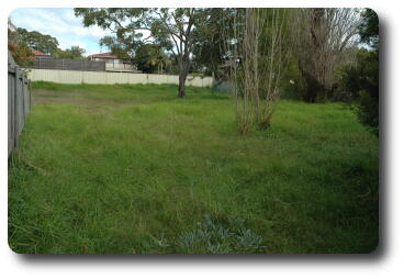 Driveway/entrance, looking south