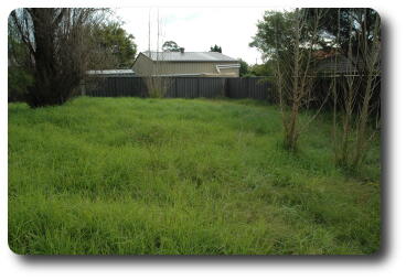 Driveway/entrance, looking west