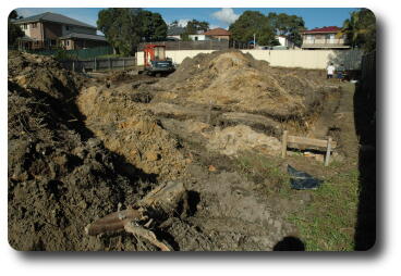 View of building site