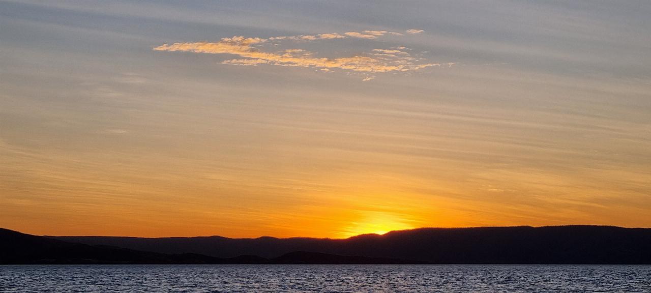 SJR21.d9: sunset on Lake Argyle - II