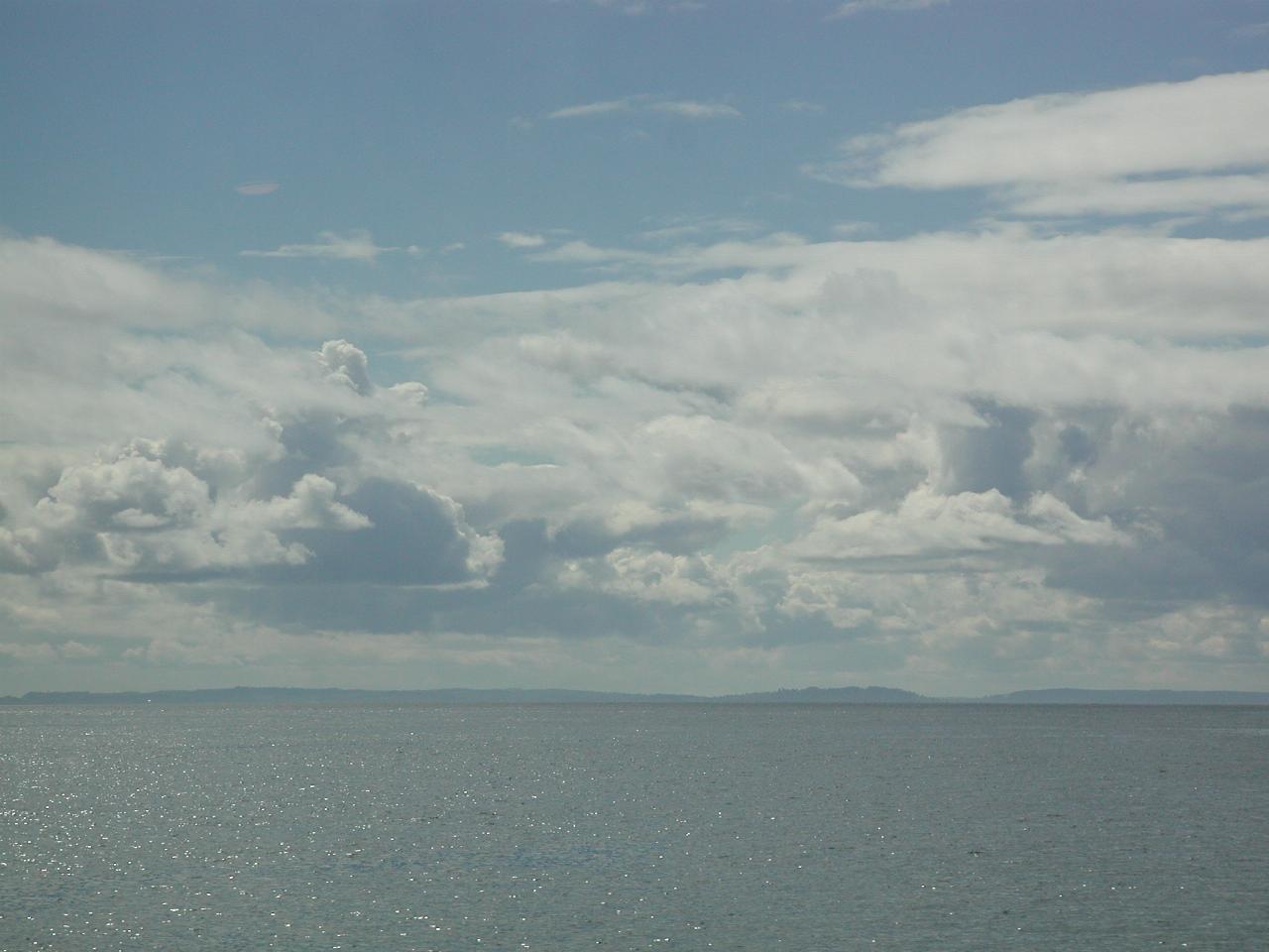 Cloud formation over Whidbey Island