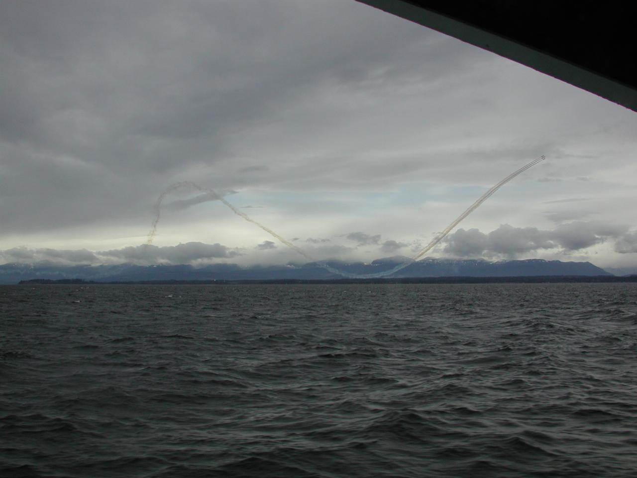 An air show in progress at Comox, BC