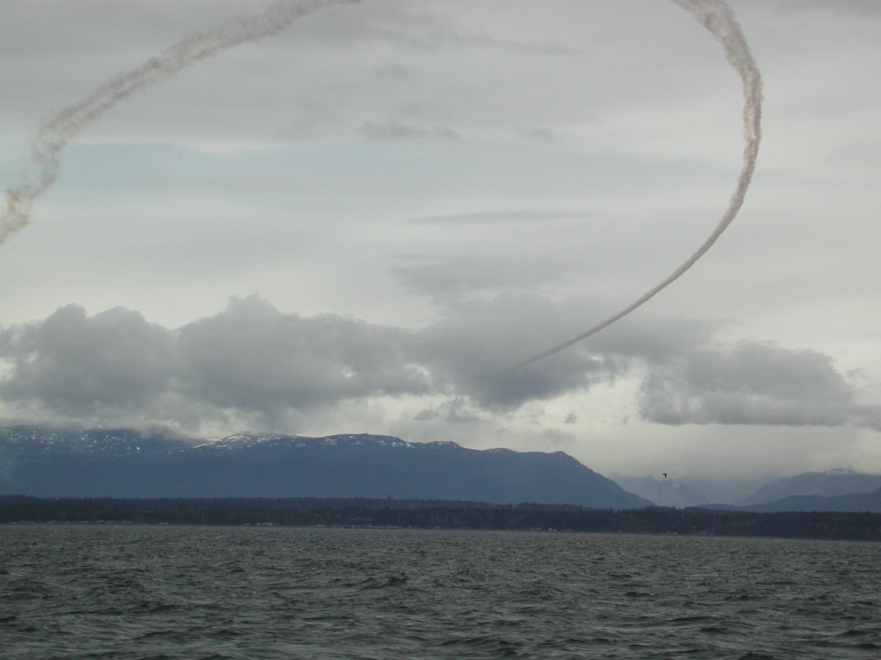 An air show in progress at Comox, BC