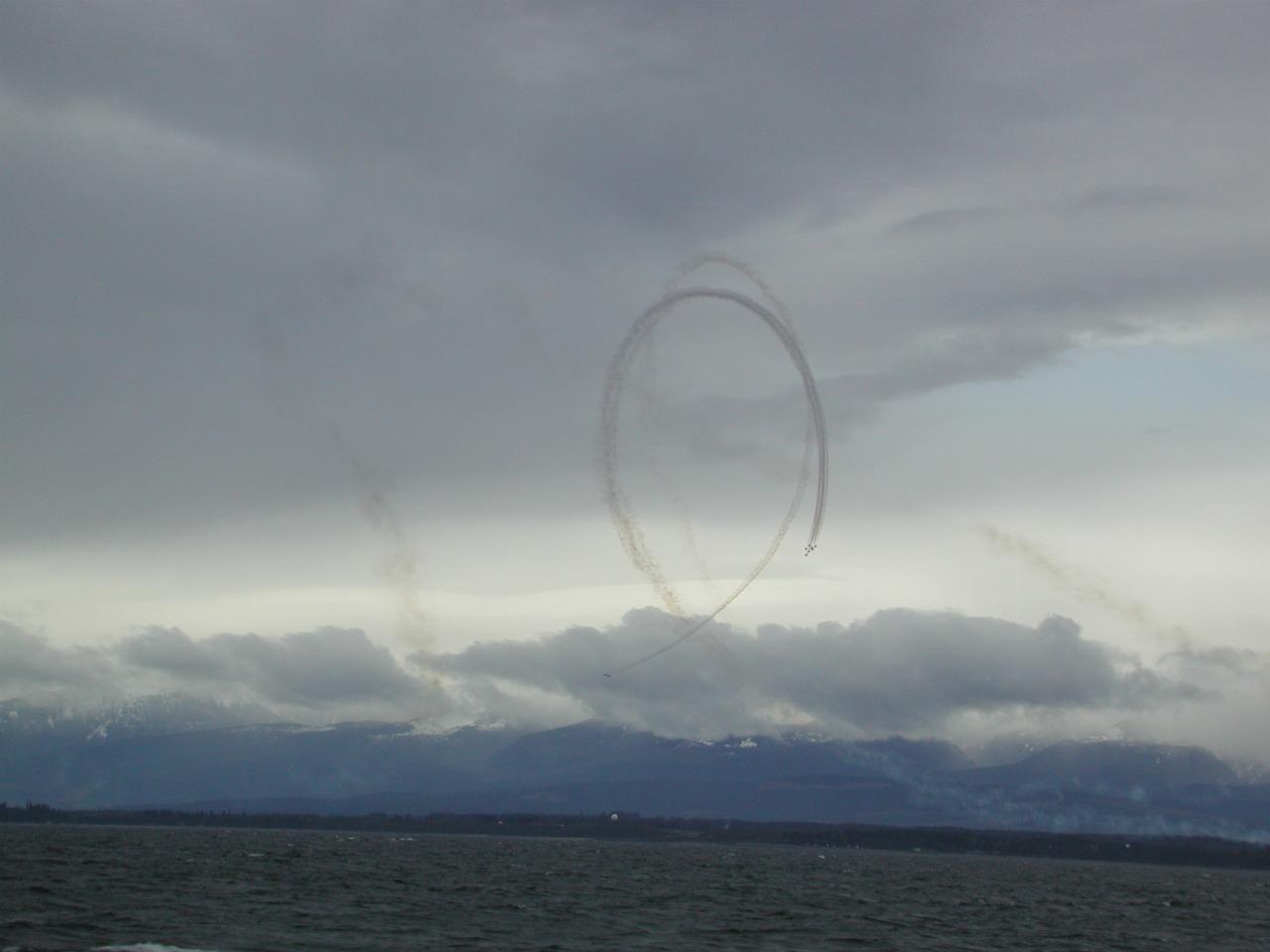 An air show in progress at Comox, BC