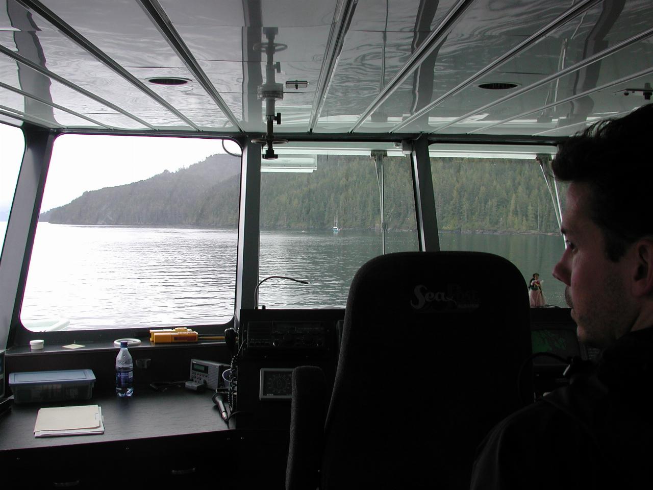 Captain's view of stranded fishing boat