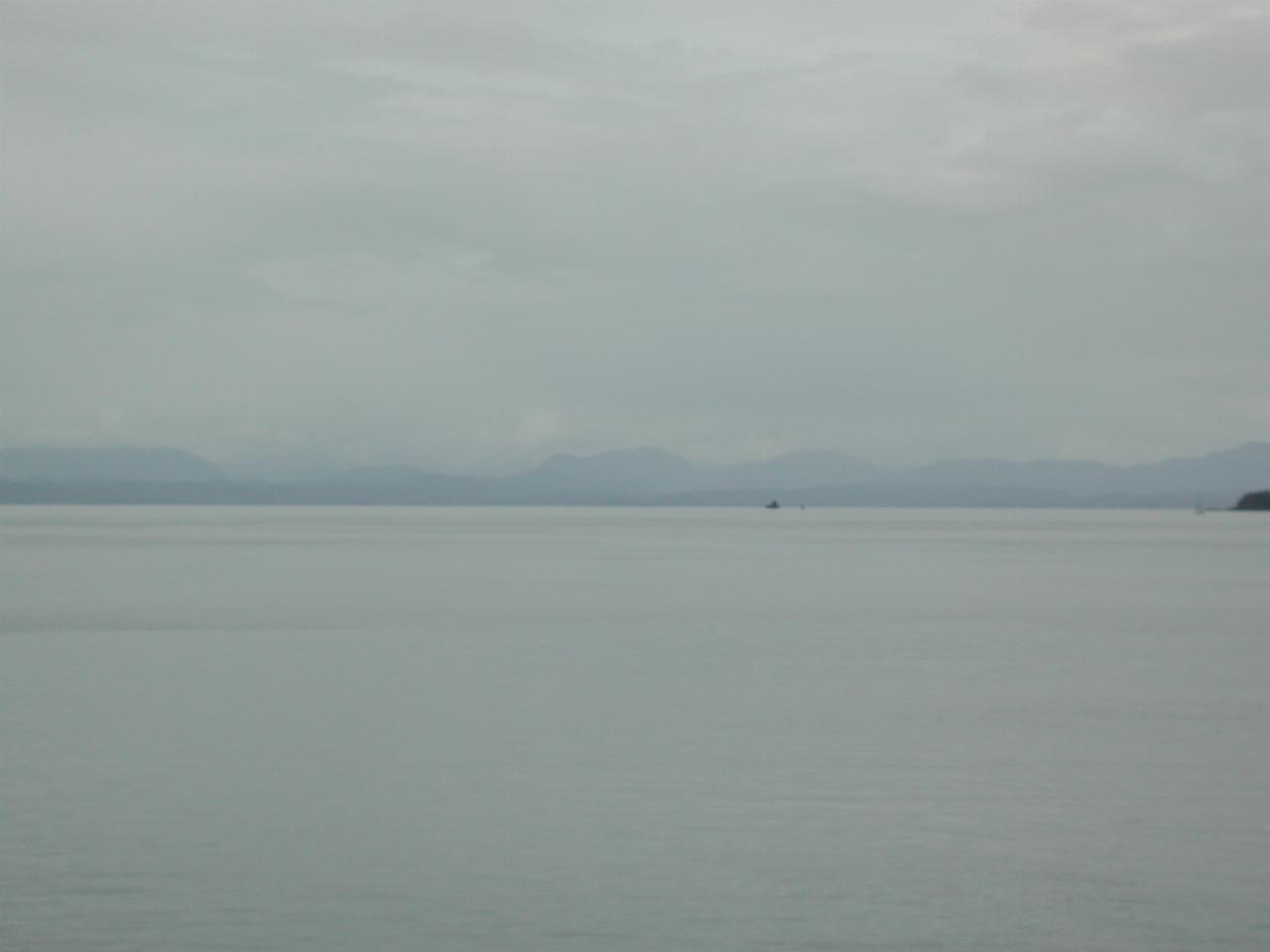Looking from passenger loading dock towards BC mainland from Port Hardy