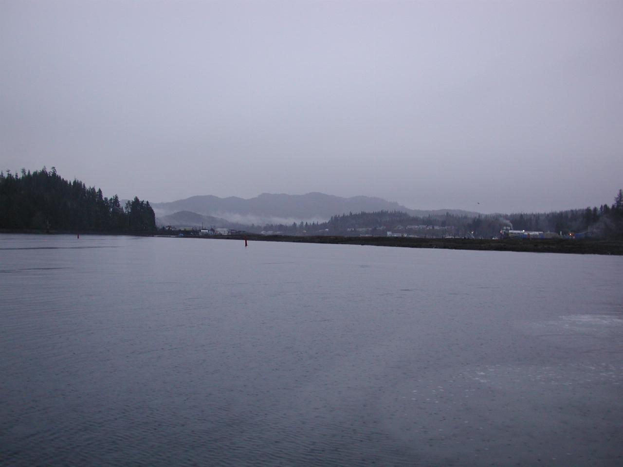 Early morning at Port Hardy, as we try to beat the incoming storm