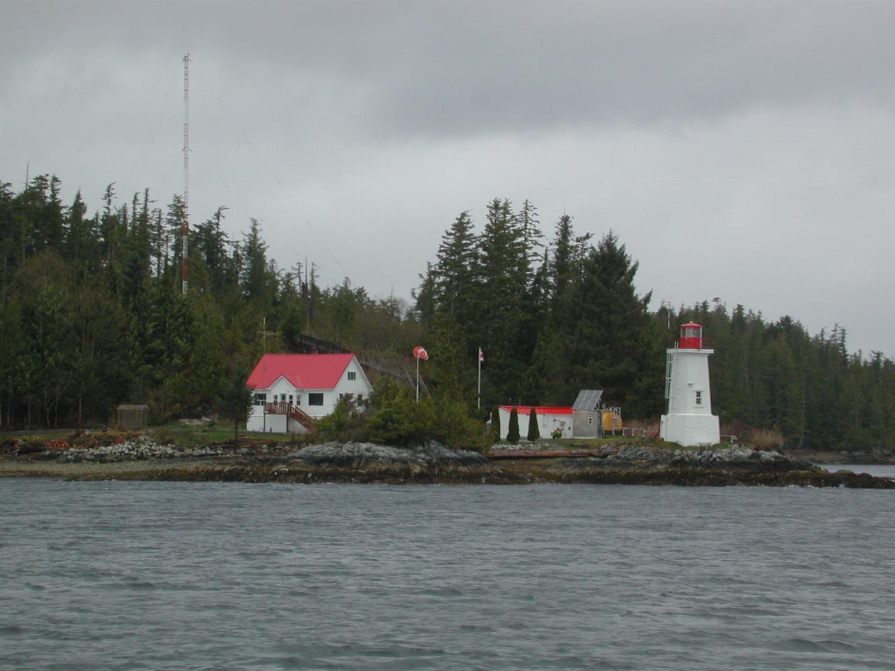 Lighthouse at the northern end of Campbell Island, BC