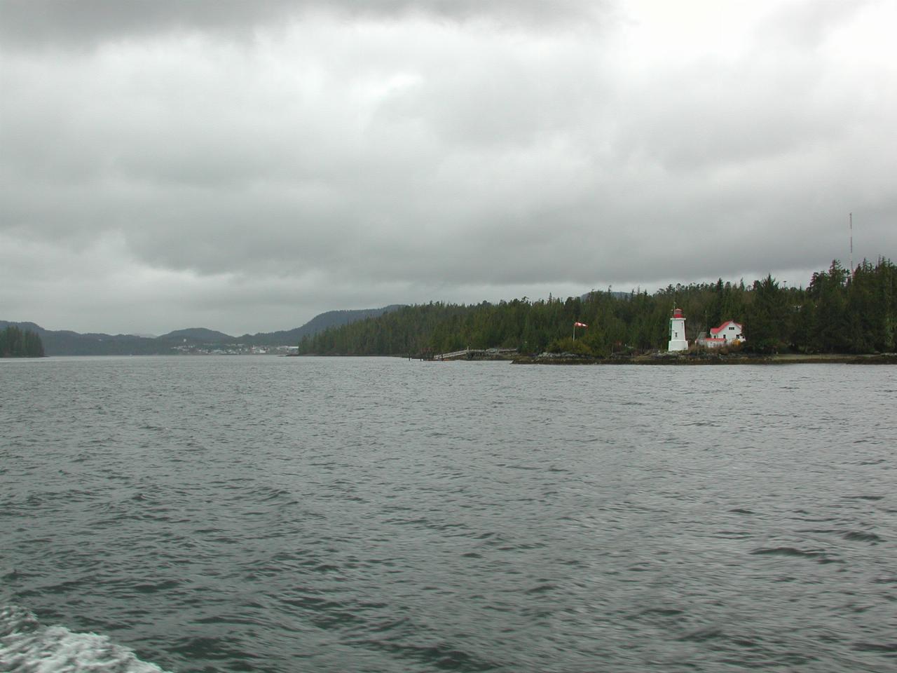 Lighthouse at the northern end of Campbell Island, BC