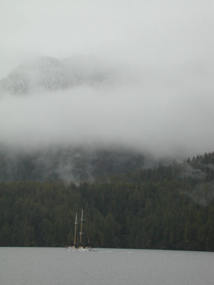 Motoring along in the Royal Channel, BC