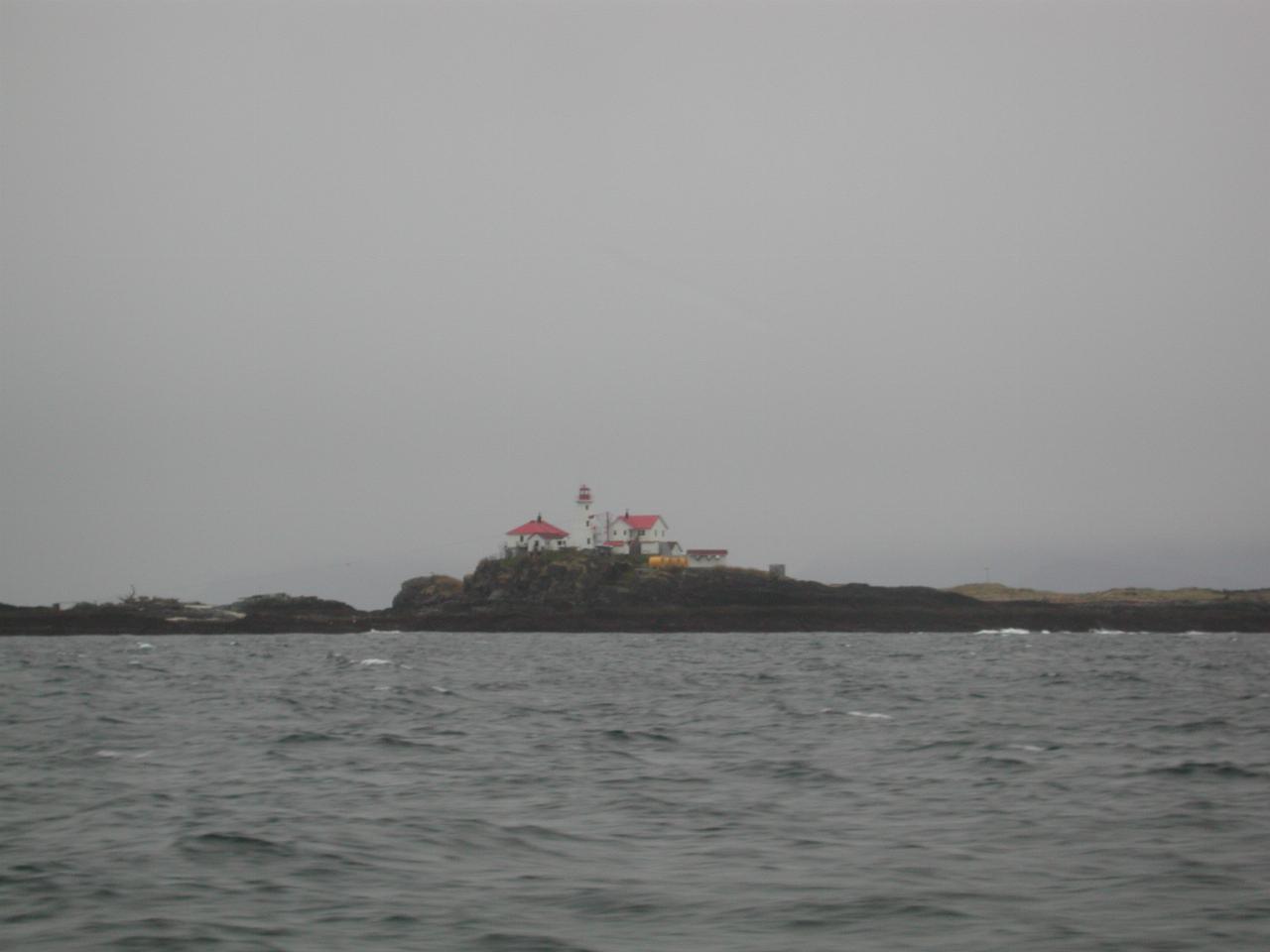Lighthouse all alone, probably off Dundas Island, BC