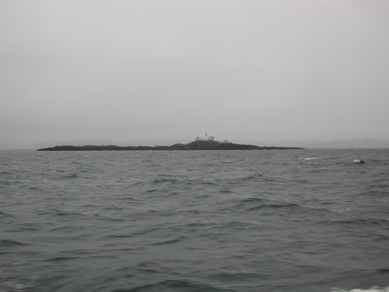 Lighthouse all alone, probably off Dundas Island, BC