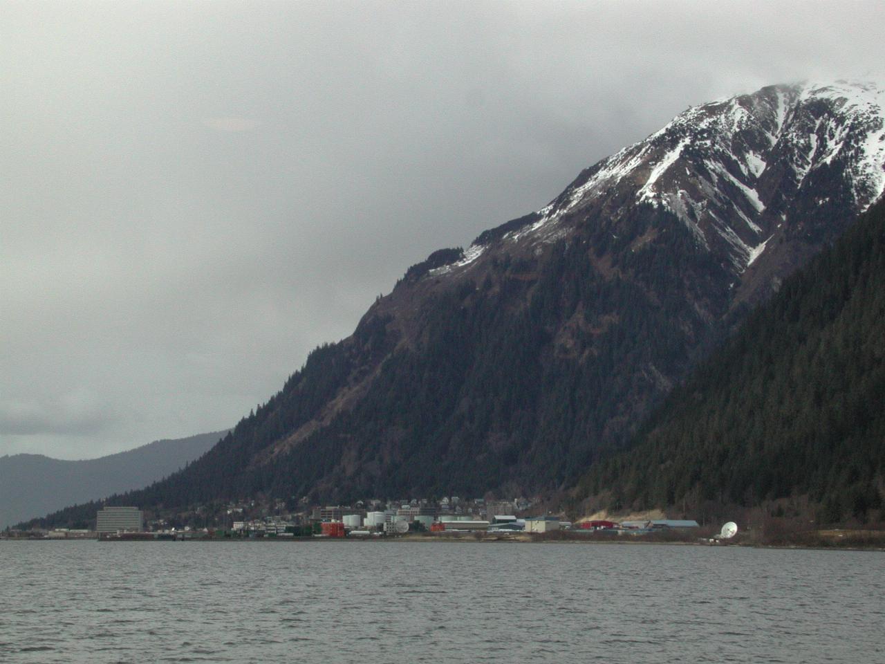 In the Gastineau Channel, approaching Juneau