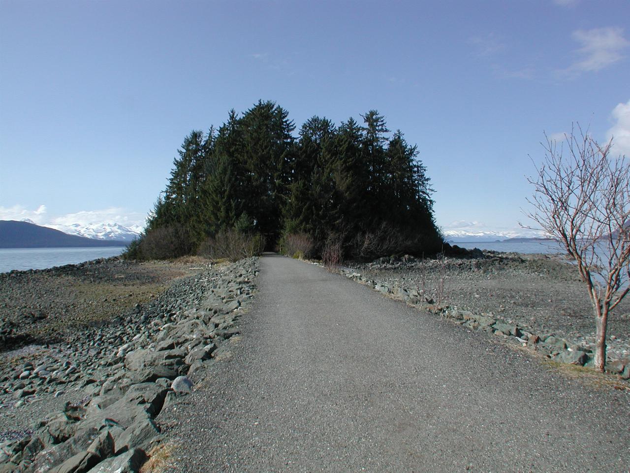 The island containing the Shrine of St. Terese, north of Juneau