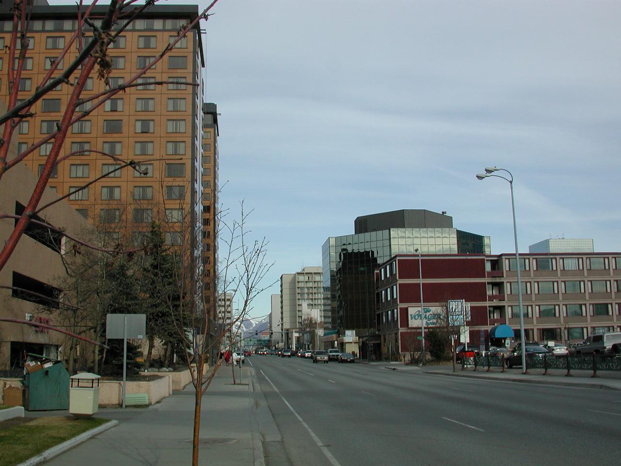 Looking east along West 5th Avenue