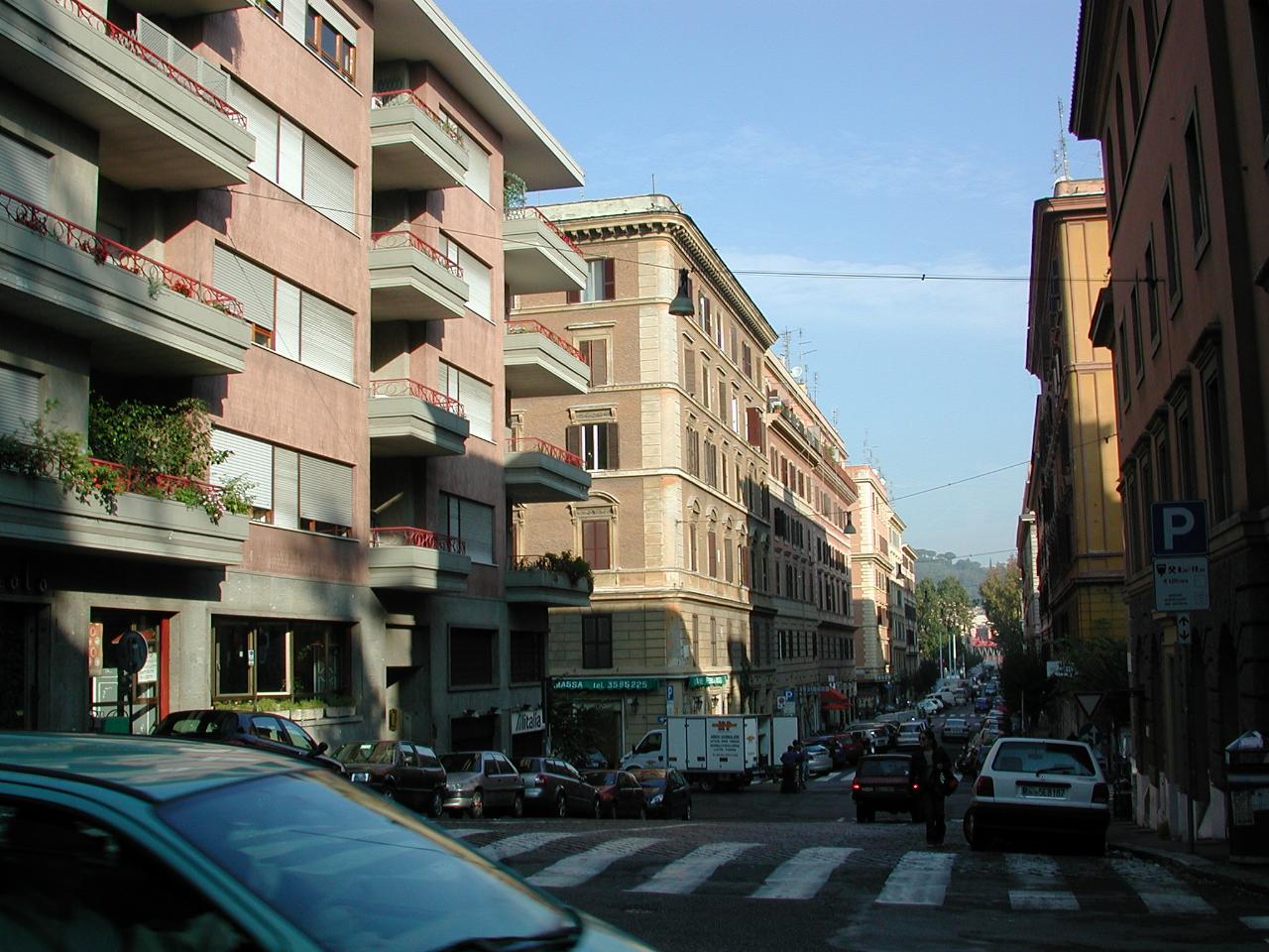 Typical Roma Street, leading away from the Vatican Museum