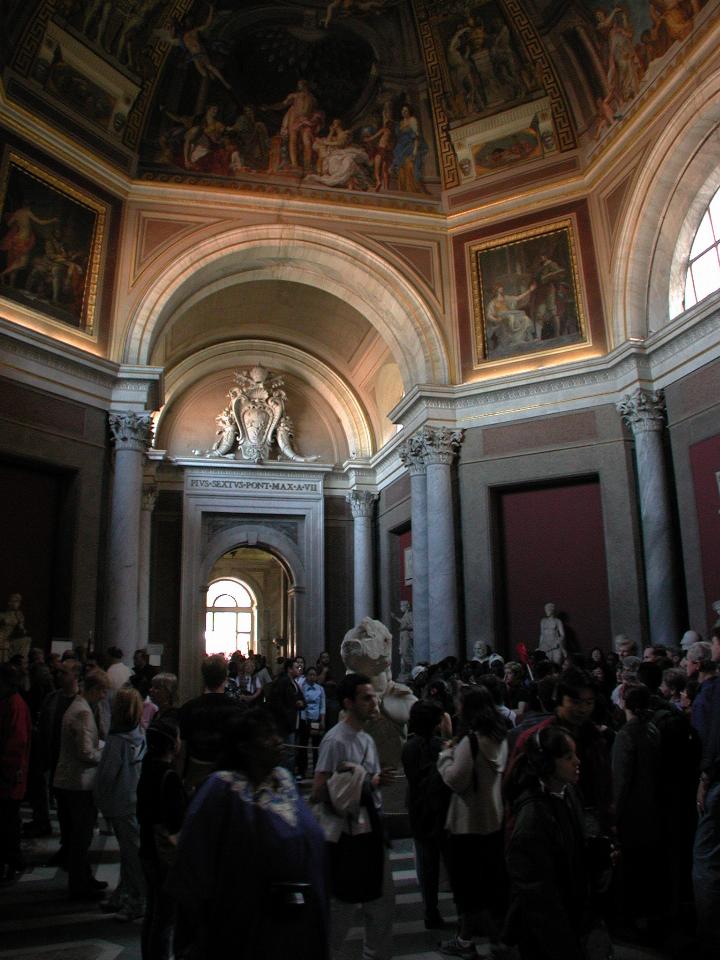 More amazing work, and the crowds headed to Sistine Chapel