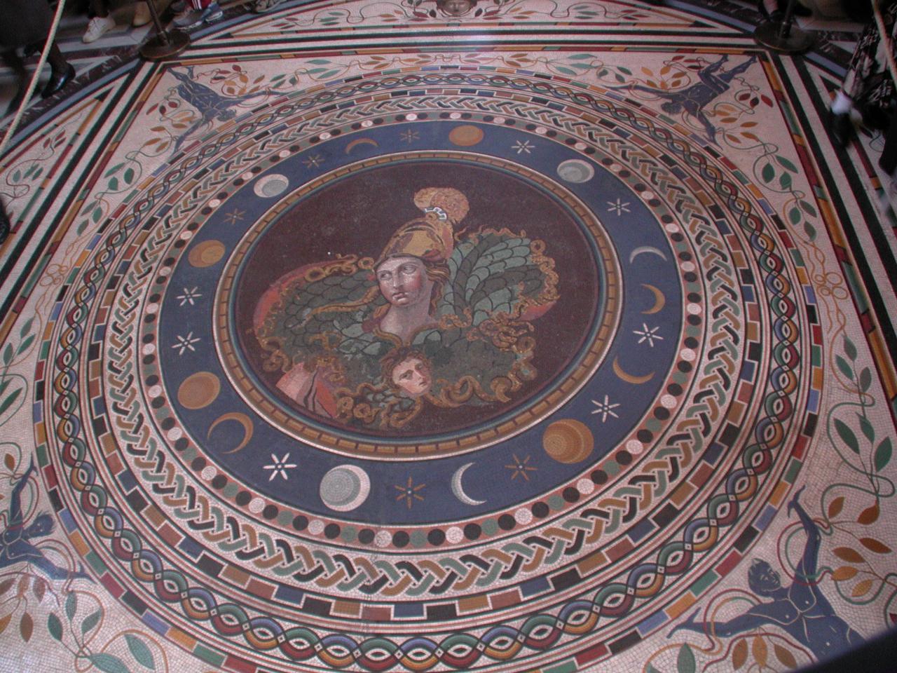 Amazing mosaic tile work on the floor