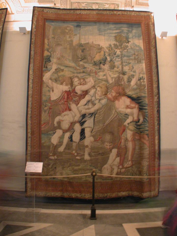 Tapestry in corridor leading to Sistine Chapel