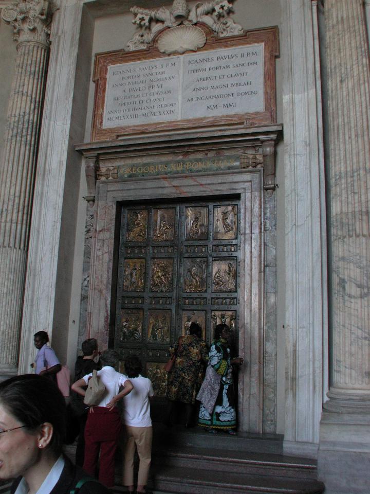 The Holy Door at St. Peter's, opened only during Holy Years