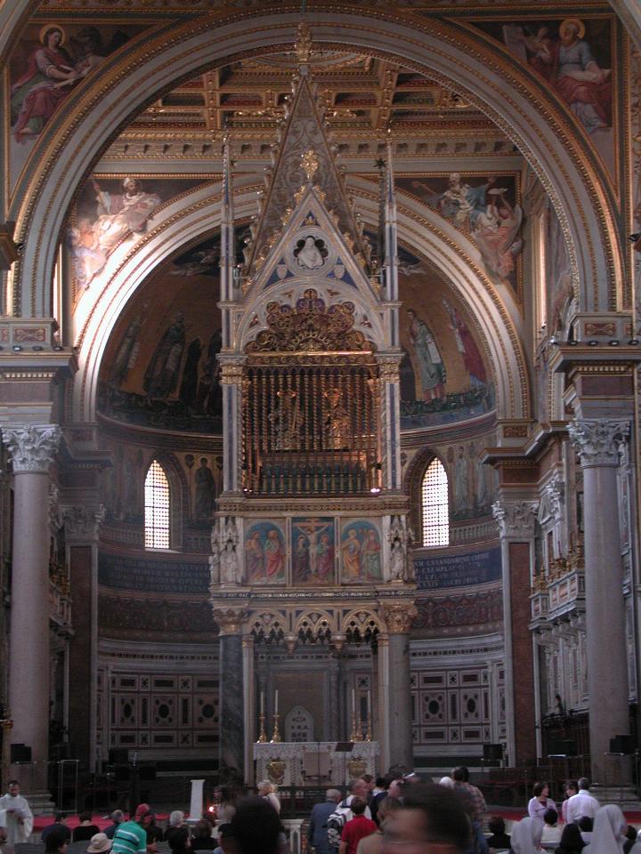 Altar canopy in St. John Lateran