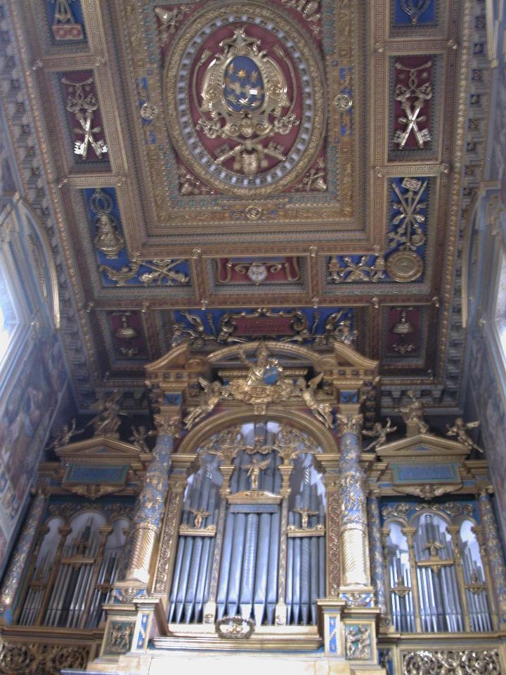 Organ and ceiling at St. John Lateran