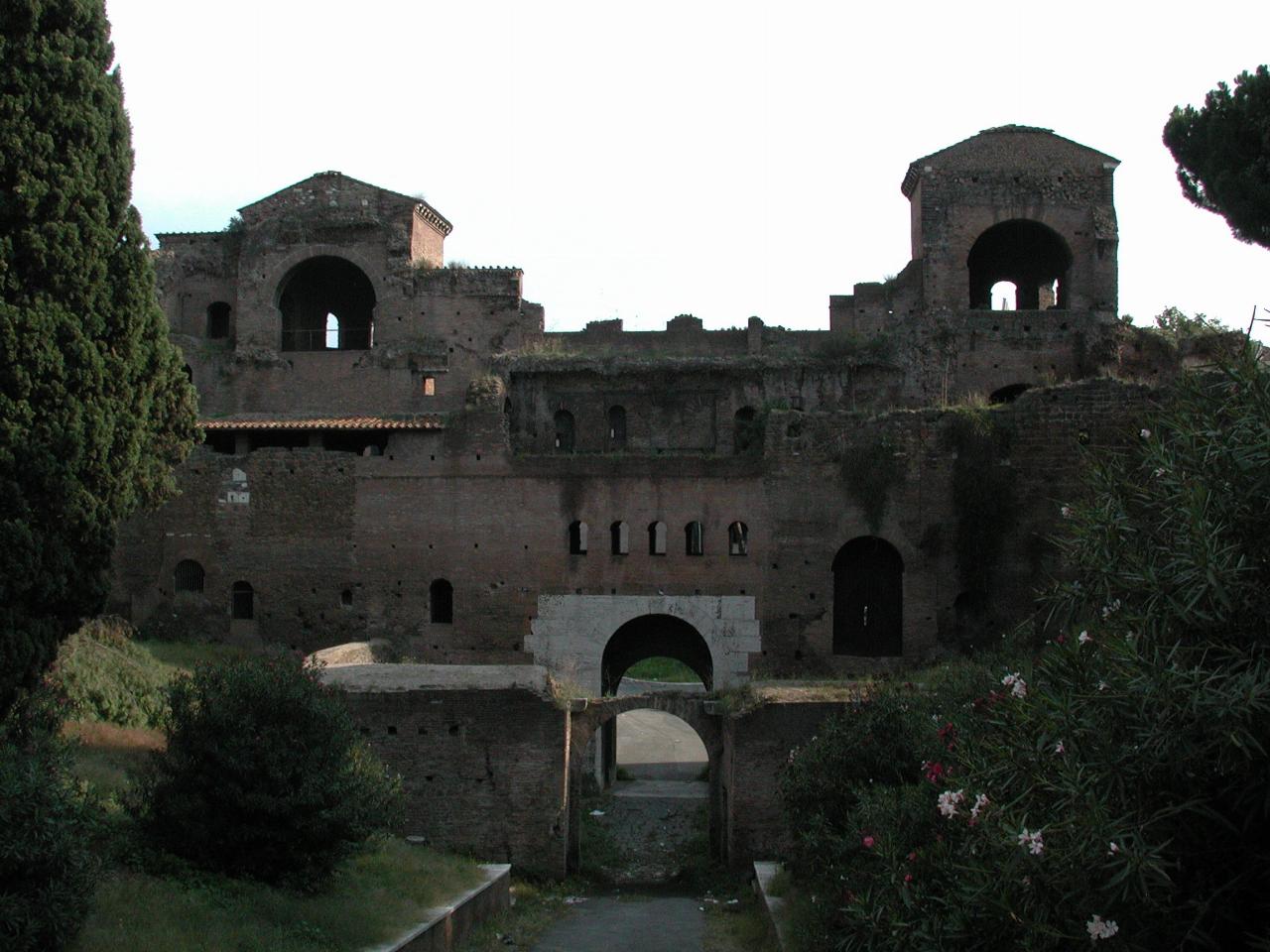 Part of old Roman City walls at St. John Lateran, probably the Porta Maggiore