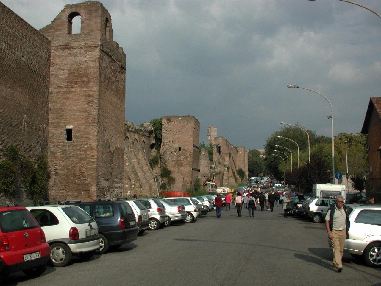 Outside old Roman walls near St. John Lateran