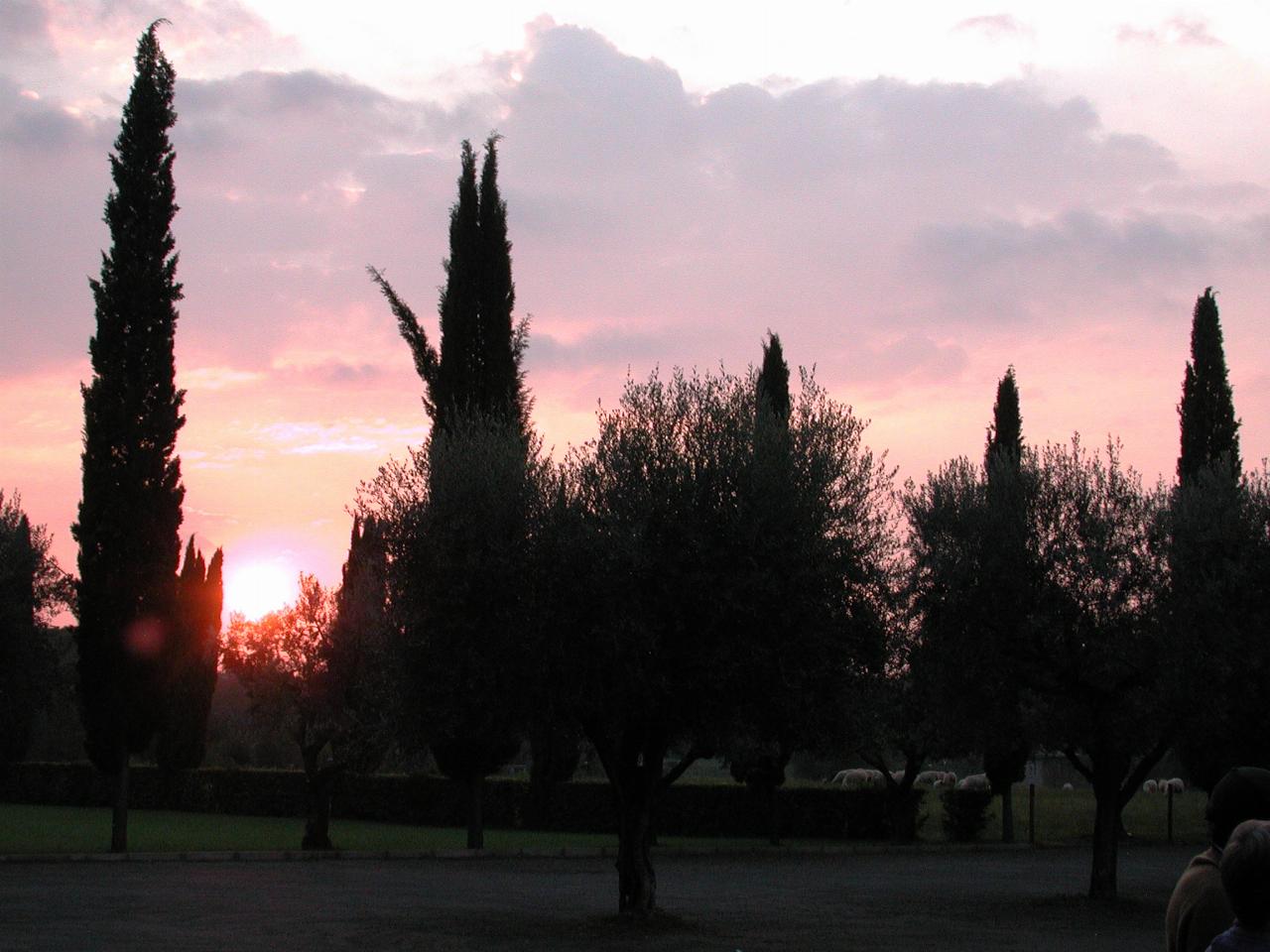 Sunset at the catacombs