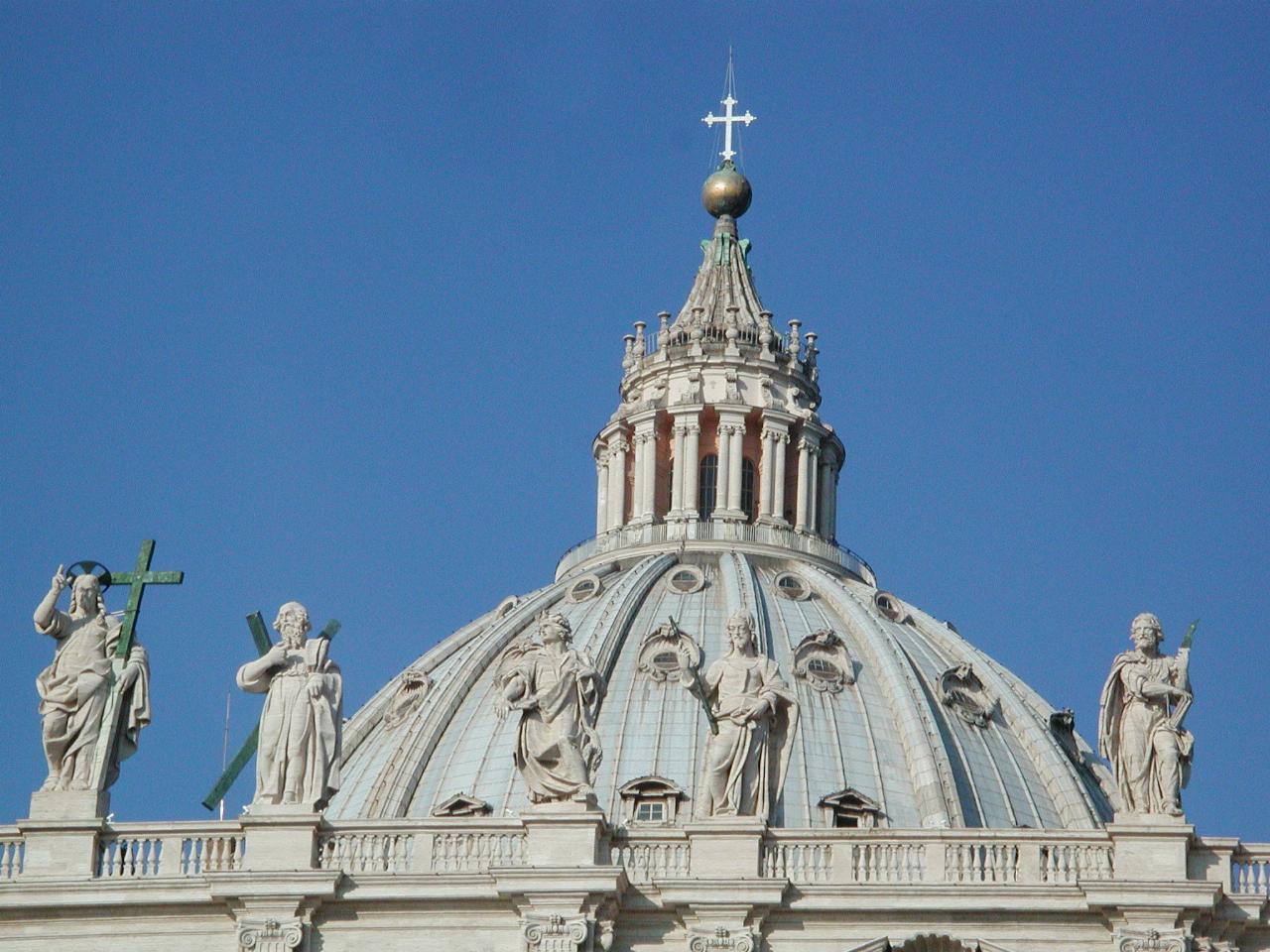 St. Peter's dome and statuary