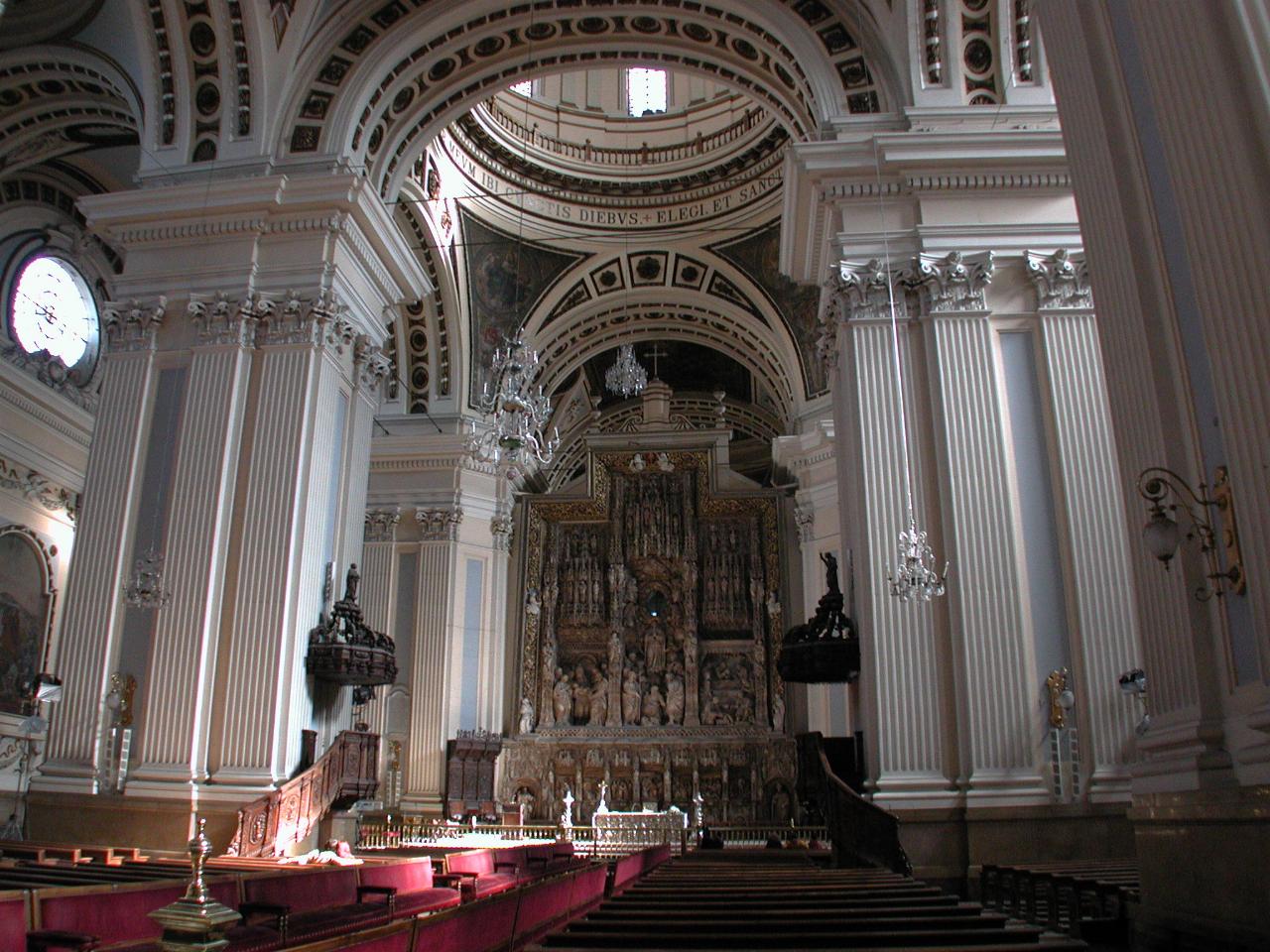 Altar in Basilica of Our Lady of Pilar in Zaragoza