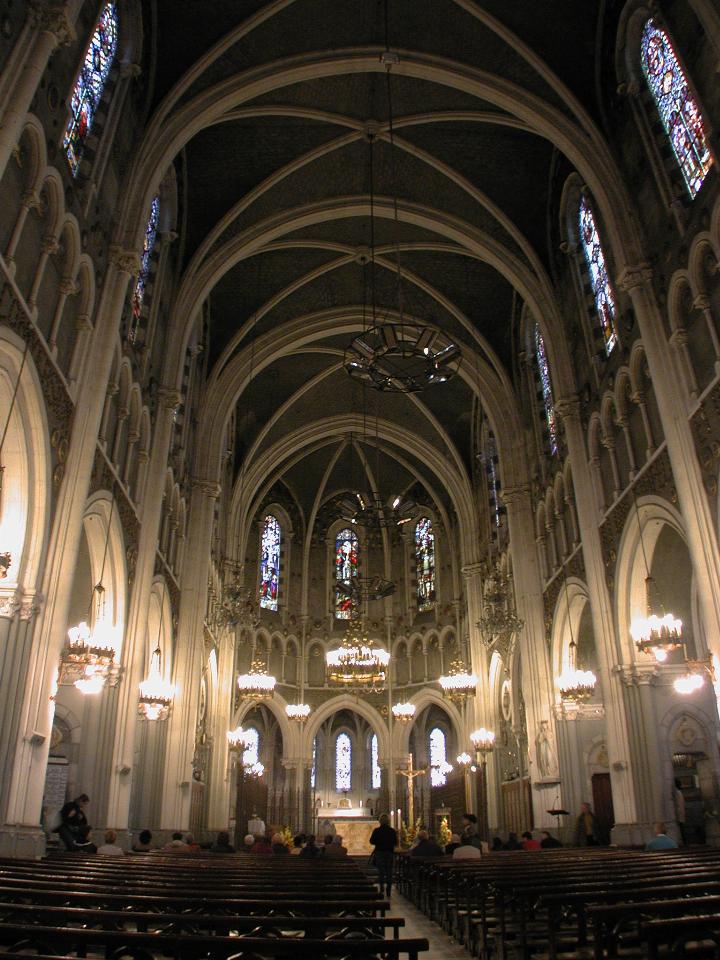 Lourdes Cathedral - upper section