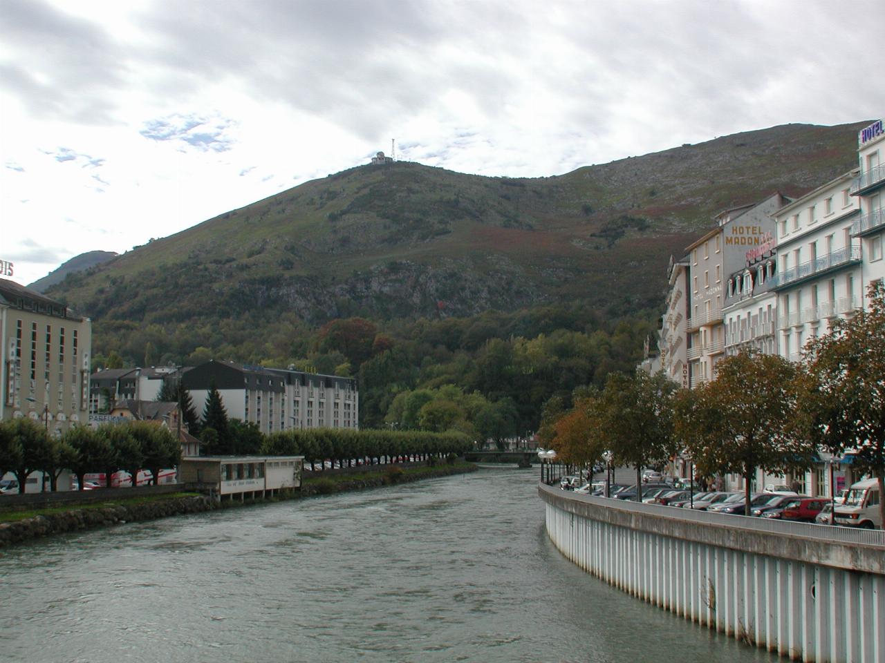 The river in Lourdes; quite fast flowing