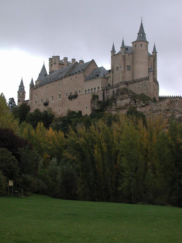 Segovia castle from below