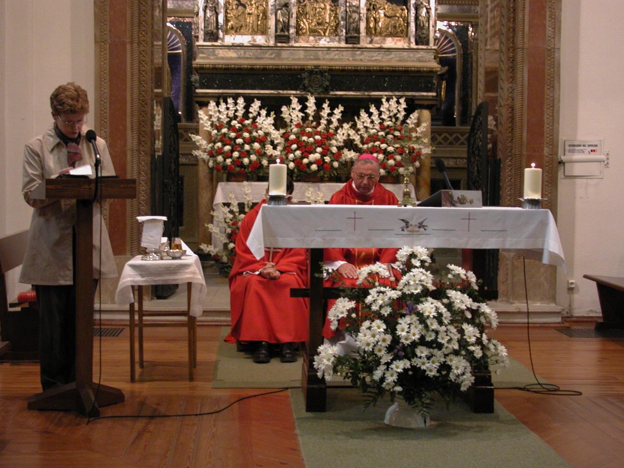 Anne-Maree reads at St. John of the Cross tomb