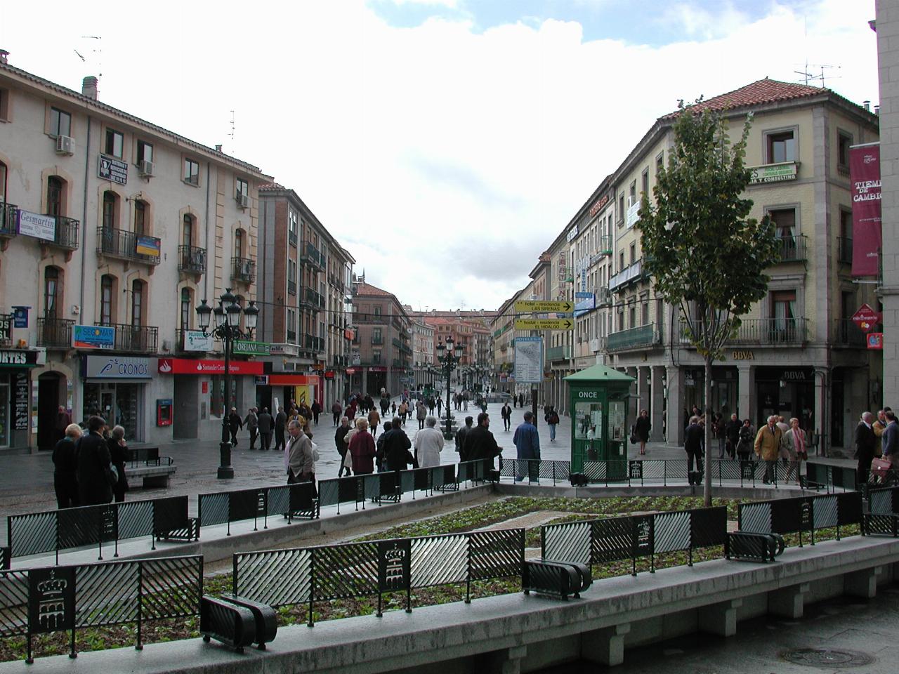 A Segovia street leading away from the viaduct