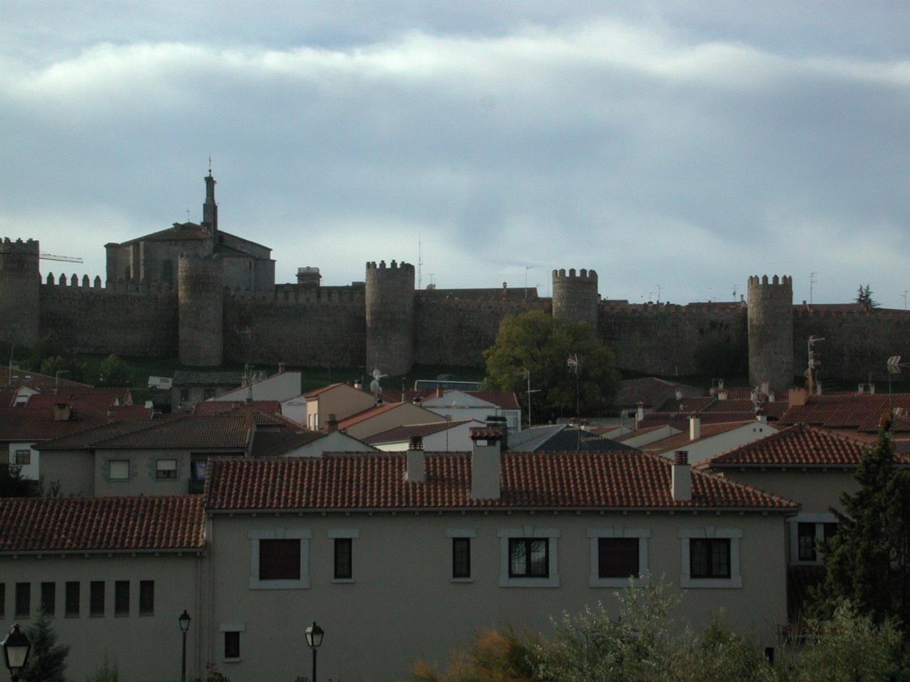 Avila City Walls as seen from Monastery of the Annunciation
