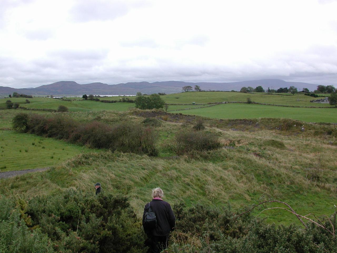 Carrowmore Cemetery, Sligo: View to of mountains