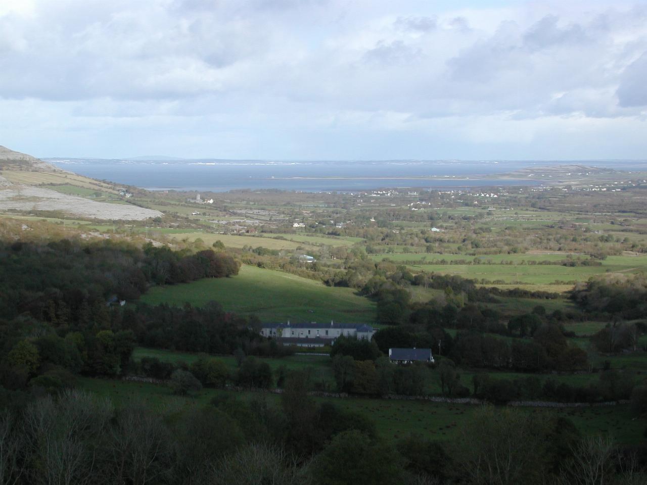 General view of Galway Bay from The Burren
