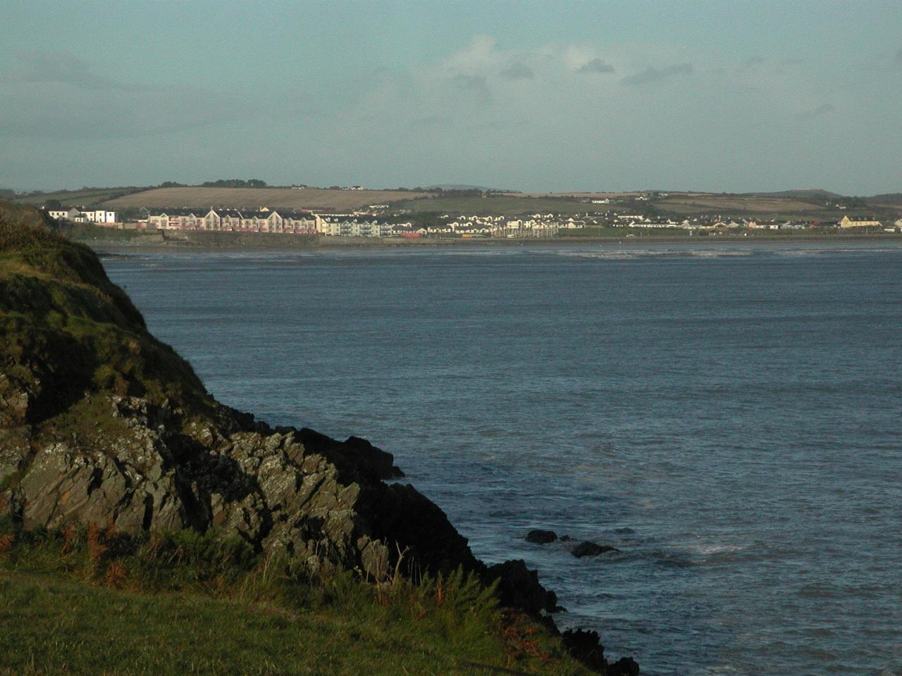 From Gt Newtown Head on west side of Tramore Bay - looking towards Tramore