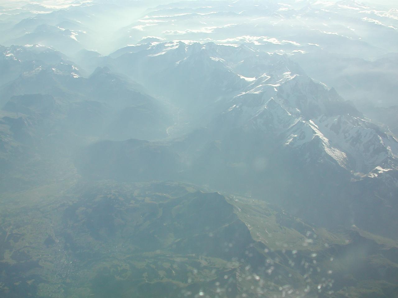 Perhaps Mt. Blanc, the Alps